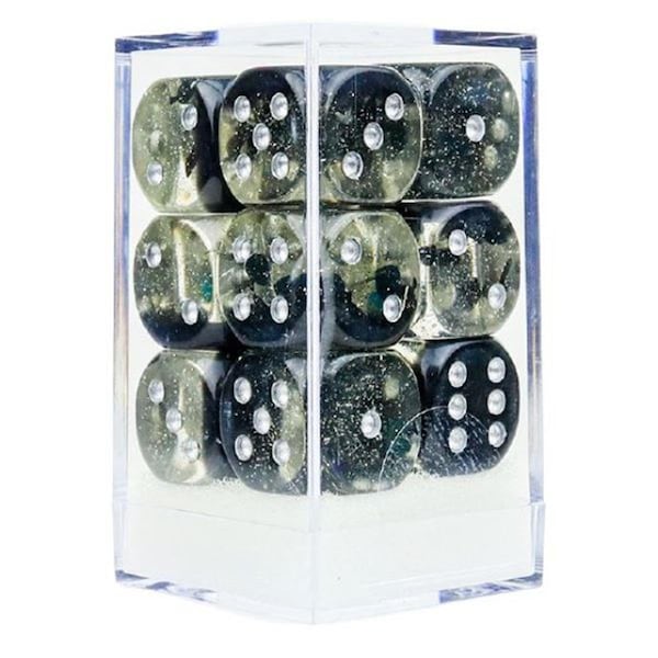 Sirius Dice 16 mm D6 Cube Set - Spades - 12 Count SDZ000812 - main